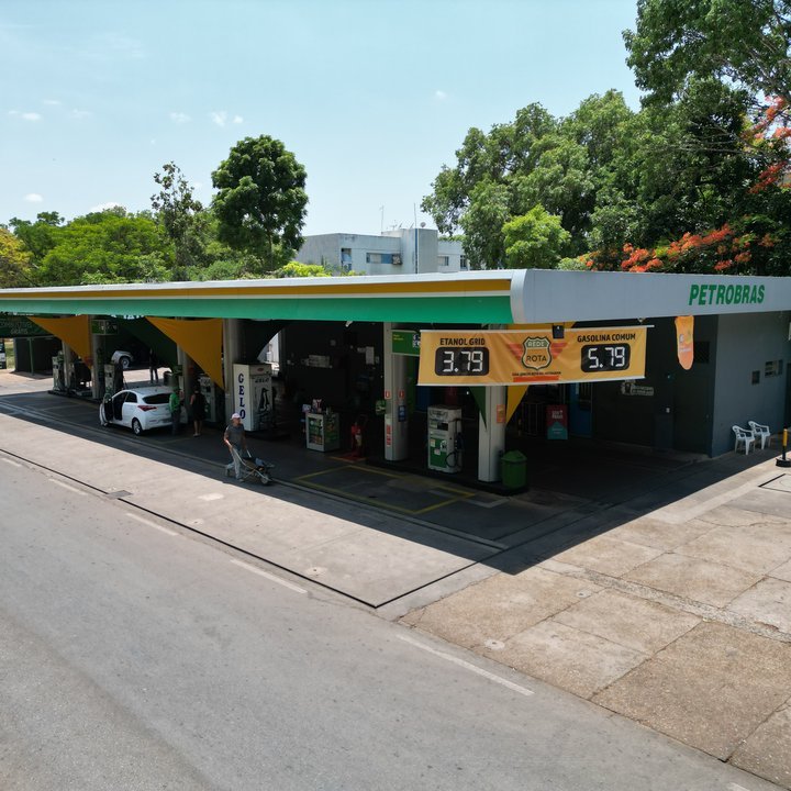 Posto Rede Rota visto de cima